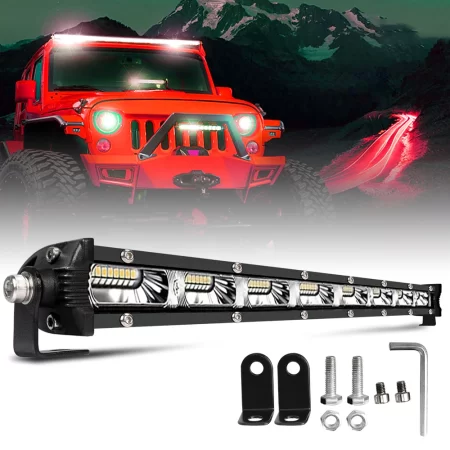 Ultra Slim 12V 24V LED Bar Car 14/20/25 Inch Offroad Light Single Row LED Work Lamp For Auto ATV SUV Tractor Boat Driving Light